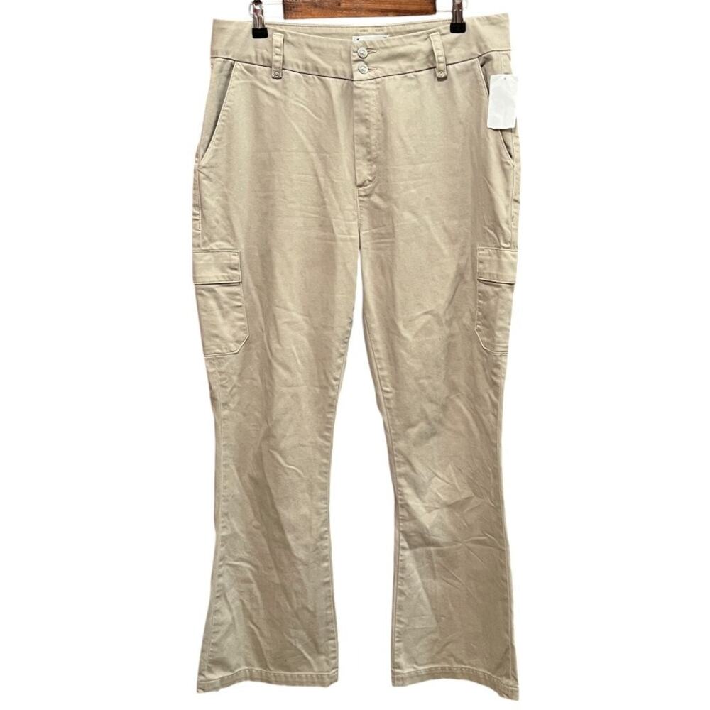 Paige Dion High Waist Cargo Trouser Flare Pants Size 33